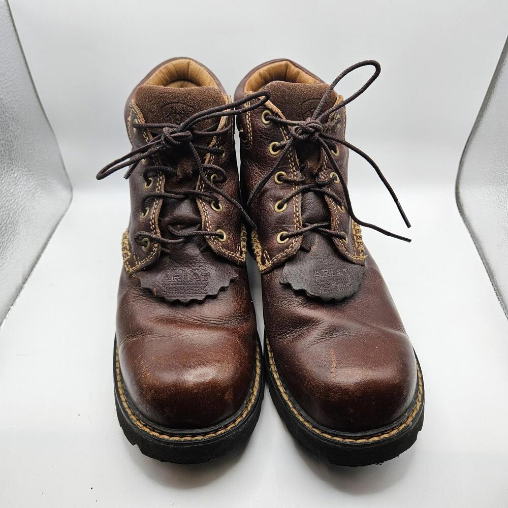 Ariat Canyon Womens Dark Copper Leather Outdoor Work Boots 10001254 Size US 10B